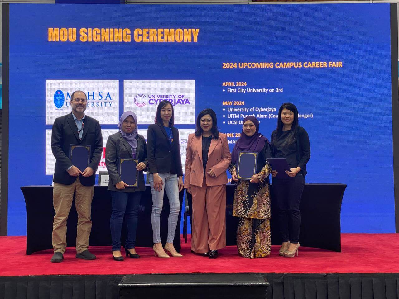 MOU signing ceremony  @ Jobstore mycareerfair on 23 & 24 March 2023 @ Kuala Lumpur Convention Centre